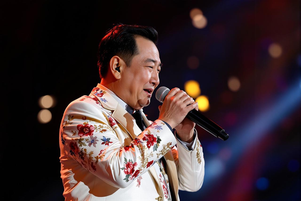 某老牌歌手宣布无限期退出娱乐圈,最后一场演唱会泪洒舞台